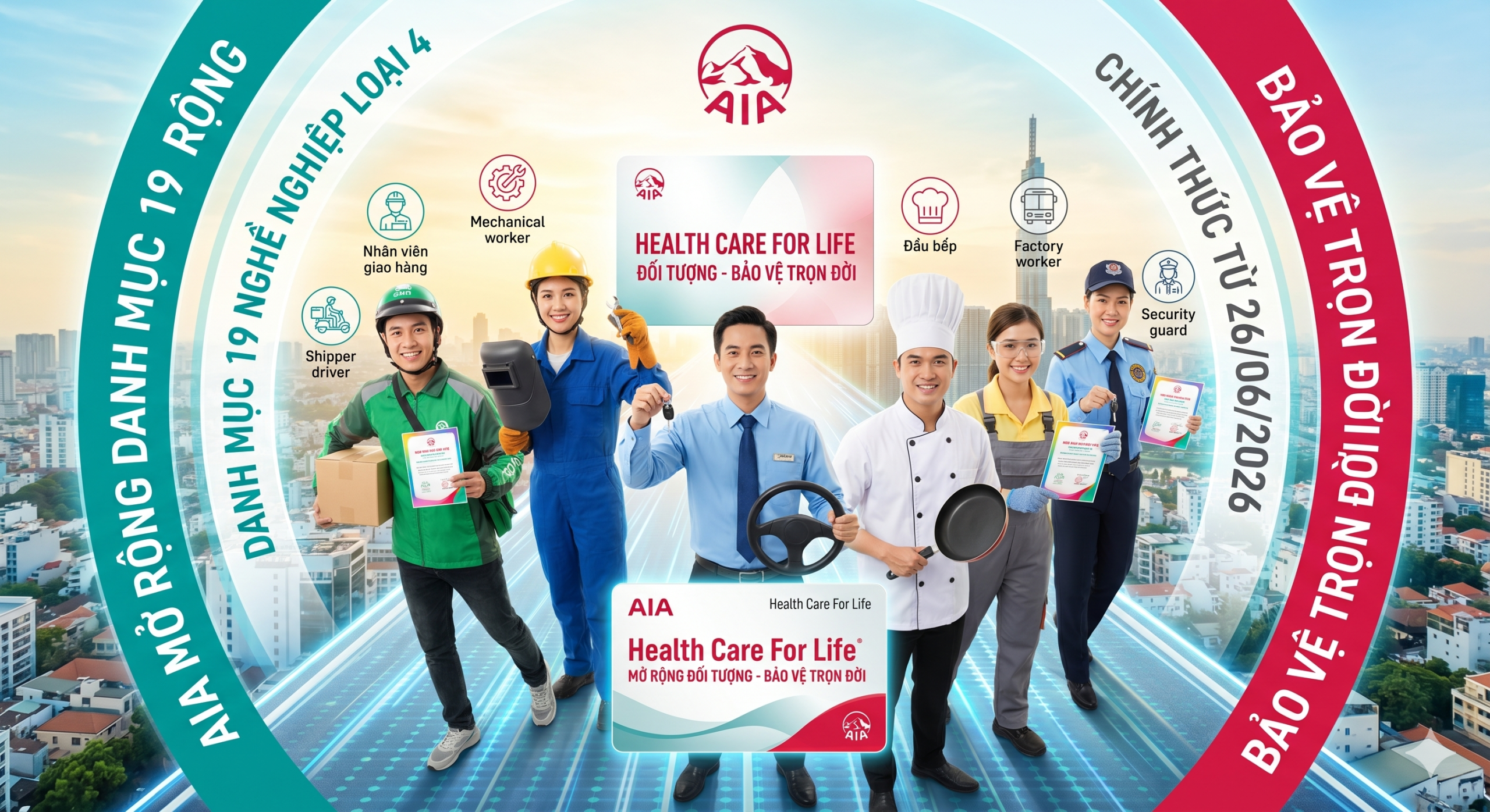 Nhiều ngành nghề nguy hiểm được mua bảo hiểm sức khoẻ AIA